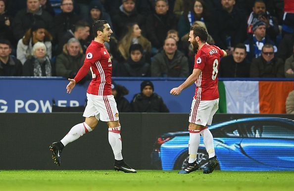 Henrikh Mkhitaryan Juan Mata Manchester United