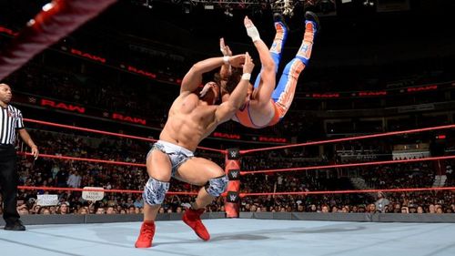 Jordan put Hawkins away with a suplex/neckbreaker combo