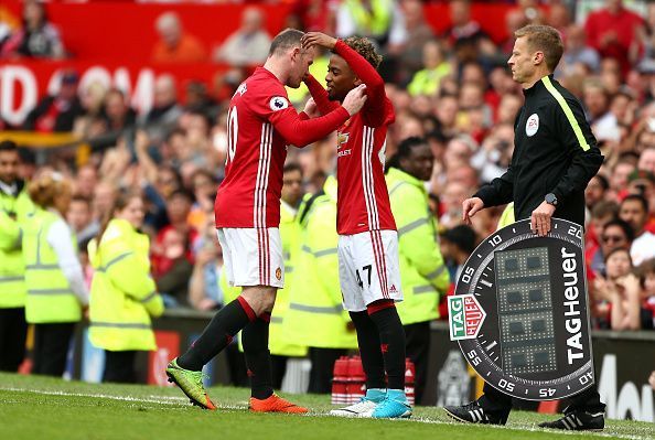 The kid who&#039;s replacing Wayne Rooney? 16 years and 253 days old at the time. (The youngest since Duncan Edwards to play for United)