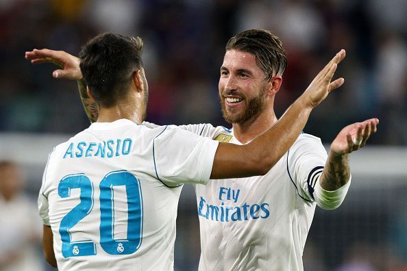 Marco Asensio and Sergio Ramos