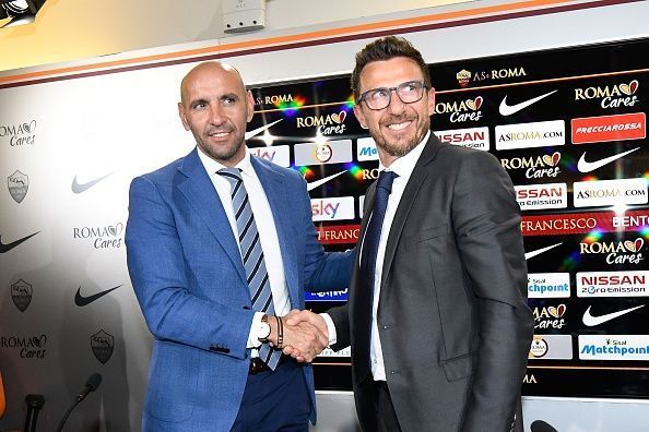 AS Roma&#039;s new head coach Eusebio Di Francesco : News Photo