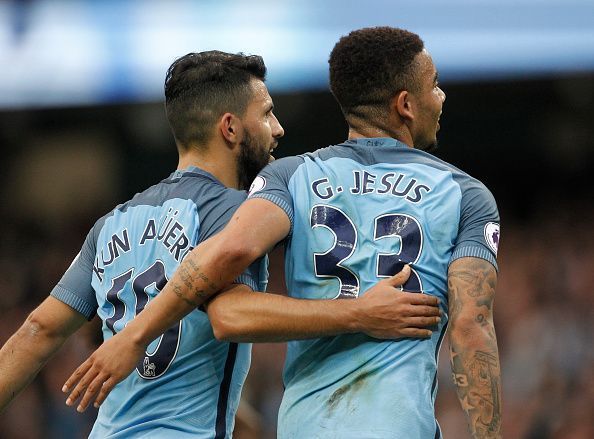 Sergio Aguero and Gabriel Jesus