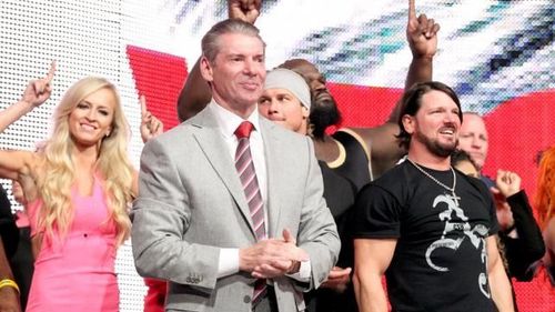 AJ Styles, Summer Rae, Vince McMahon