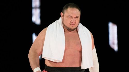 Samoa Joe making his entrance 