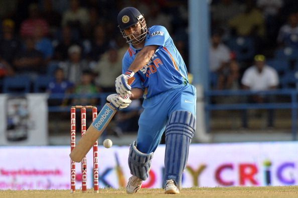 Dhoni was not out on 45 off 52 balls at the end