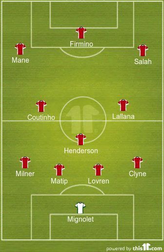 Liverpool&#039;s probable starting XI for the season opener