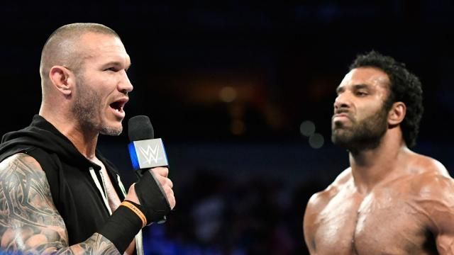 Randy Orton and Jinder Mahal in a segment on Smackdown