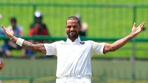 Dhawan scored an enterprising 123-ball 119 on day one