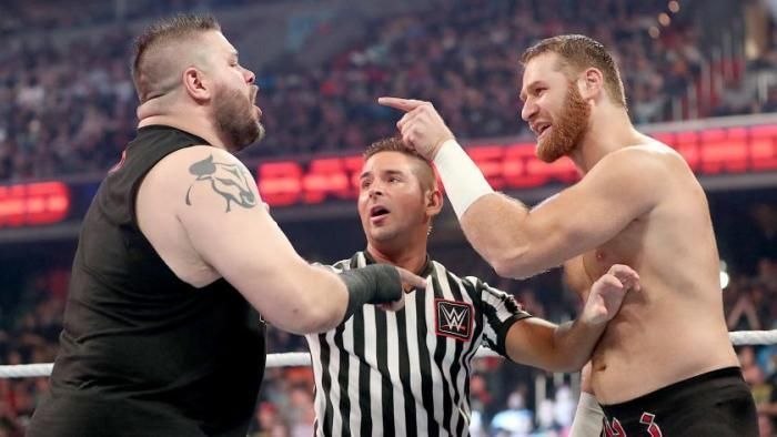 Owens and Zayn teamed up to fend off Mahal and Singh Brothers during WWE Live event