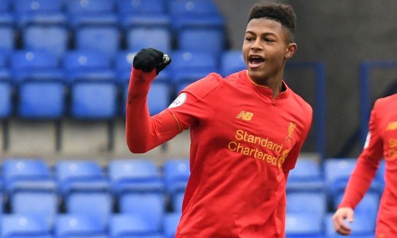 Rhian Brewster celebrating