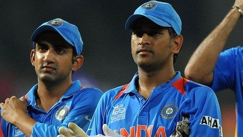 Gautam Gambhir MS Dhoni India Cricket