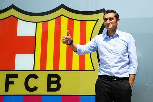 FC Barcelona Unveil New Head Coach Ernesto Valverde