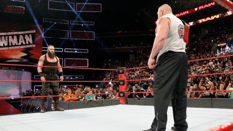 Showdown with Lesnar and Strowman