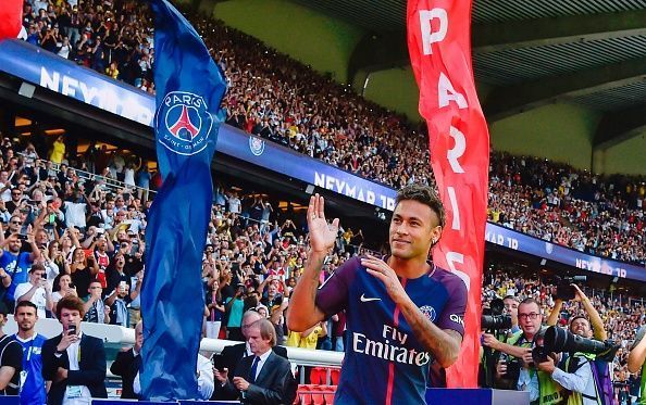 Neymar unveiled PSG