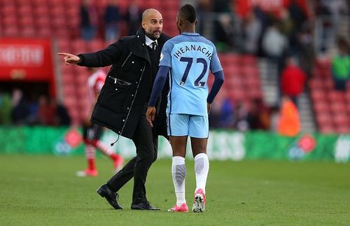 Pep Guardiola and Iheanacho