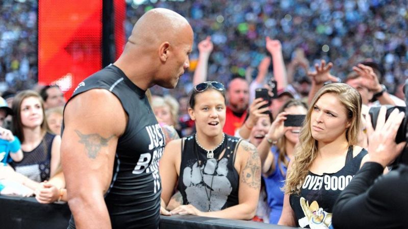 Ronda Rousey (Right) is a huge WWE fan.