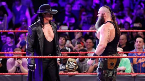 'Taker and Strowman had a face off before WrestleMania 33