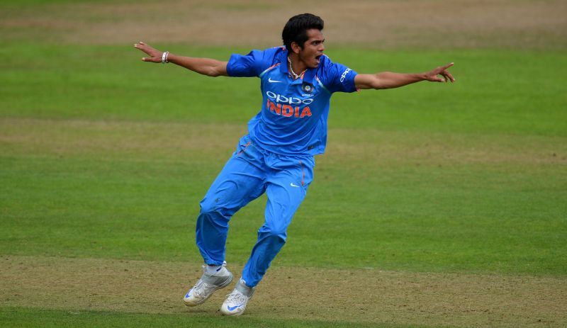 Kamlesh Nagarkoti in action against England