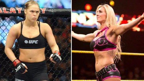 Charlotte Flair tells Ronda Rousey to 'get in line'. 