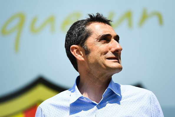 FC Barcelona Unveil New Head Coach Ernesto Valverde