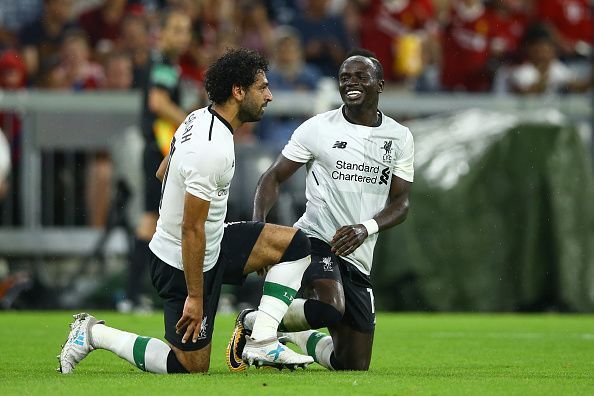 Sadio Mane and Salah