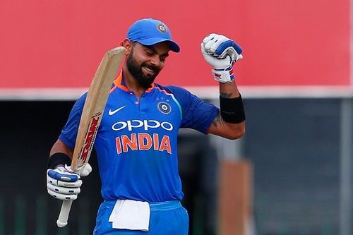 Kohli's century earned him the Man of the Match