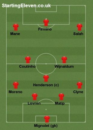 Liverpool's probable starting XI for the 2017/18 season.