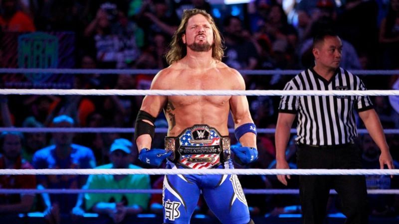 AJ Styles as the United States Champion 