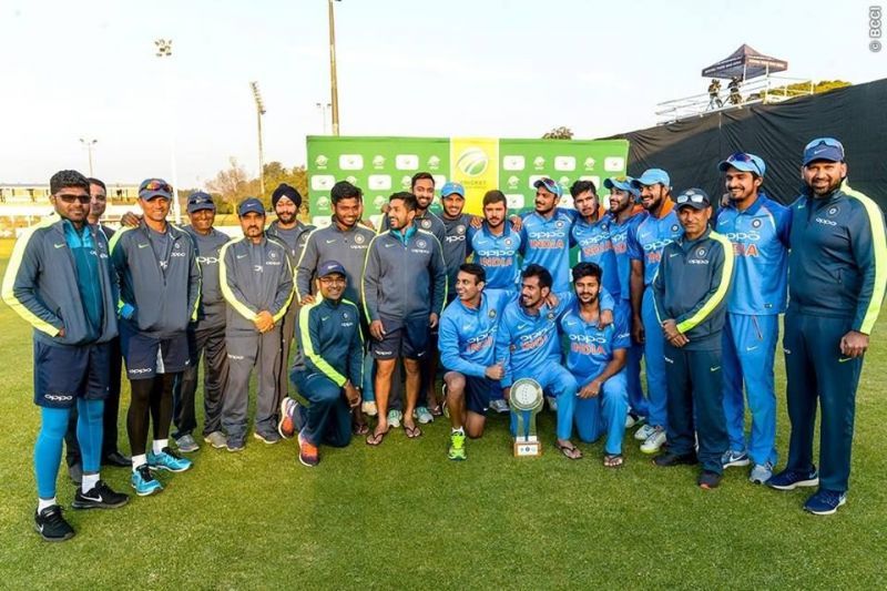 Members of the victorious India A side    Image courtesy: BCCI