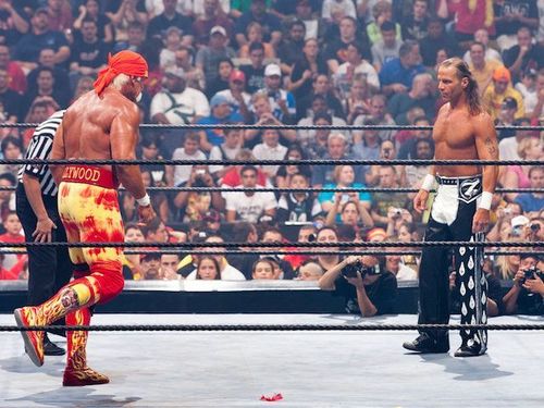 Hulk Hogan and Shawn Michaels from Summerslam 2005 makes this list