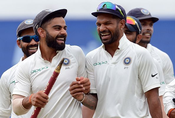 Kohli and Dhawan breezed through the Test series against Sri Lanka