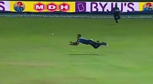 Angelo Mathews turned the match on its head with a stupendous catch