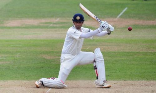 Rahul Dravid in action for India