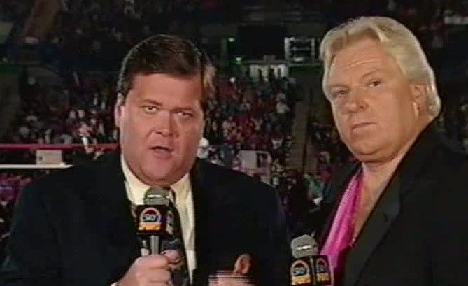 Jim Ross (Left) and Bobby Heenan (Right) were broadcast partners in the old days.