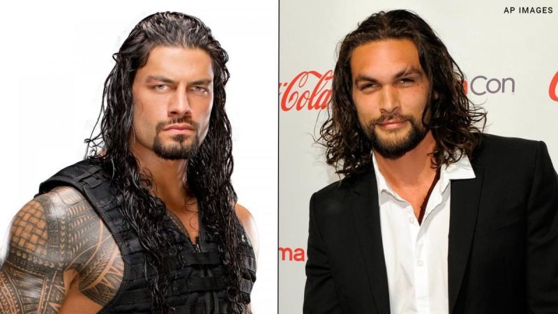 Roman Reigns and Jason Momoa