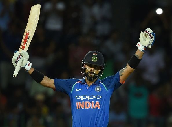 Only Sachin has more ODI centuries than Kohli after his eighth ODI ton against SL