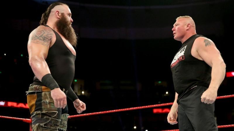 Brock Lesnar once again witnessed the might of Braun Strowman