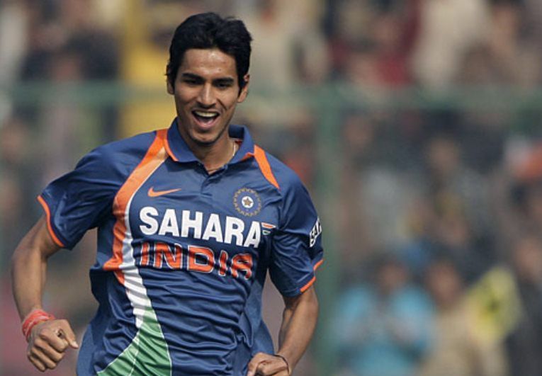 Tyagi celebrates after taking a wicket