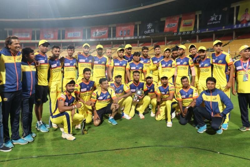 Â Victorious Mysuru Warriors make happy picture