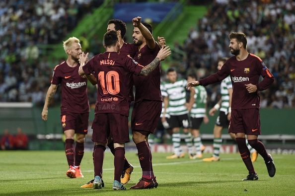 Sporting CP v FC Barcelona - UEFA Champions League