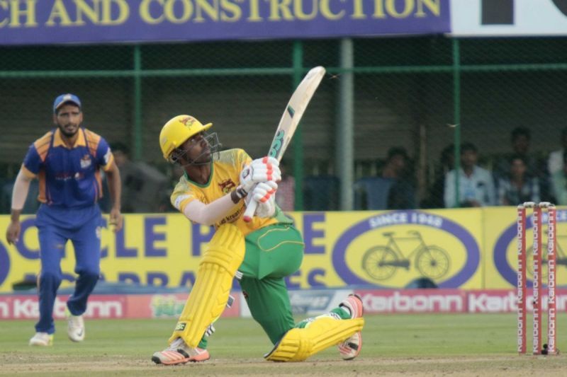 Taha in action against Hubli