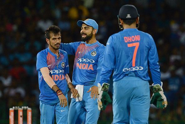 The Dhoni-Chahal combination sent Mathews packing