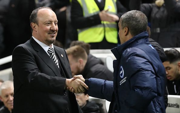 Benitez and Hughton will renew their friendly rivalry in the Premier league come Sunday