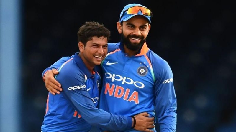 Kuldeep became the third Indian to pick up a hat-trick in ODIs