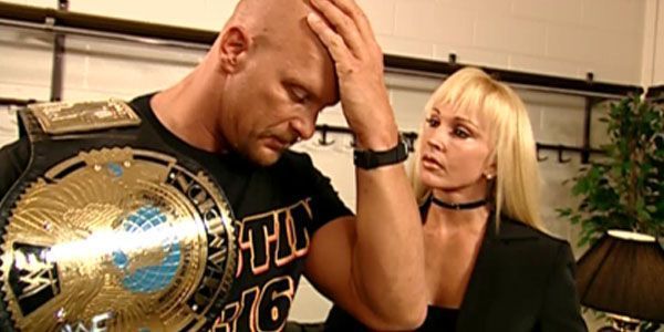 Debra and Steve Austin began appearing together on - screen until 2002