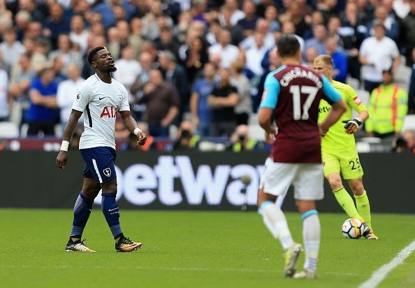 Serge Aurier red card Spurs West Ham