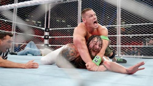 John Cena took on Bray Wyatt in the main event of the evening