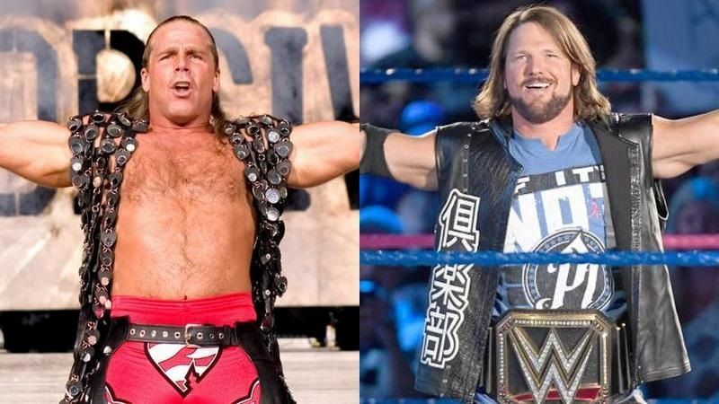 shawn michaels aj styles  attitude pg era matches