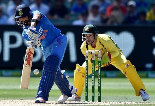 Kohli regained his lost form against the Aussies in the second match of the five-ODI series