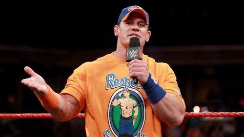 Whenever he's told he buries people, Cena responds the exact same way each time